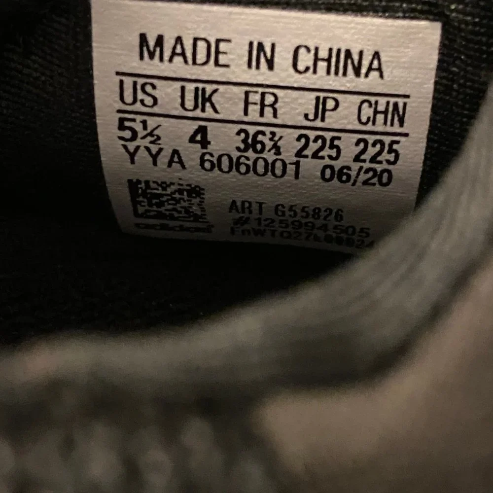 Adidas Wmns UltraBoost 20 Triple Black Lifestyle Running Shoes G55826 Size 5.5_6